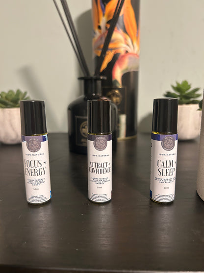 Mind + Body + Soul | Aromatherapy Roller Blend Set – 3 x 10ml